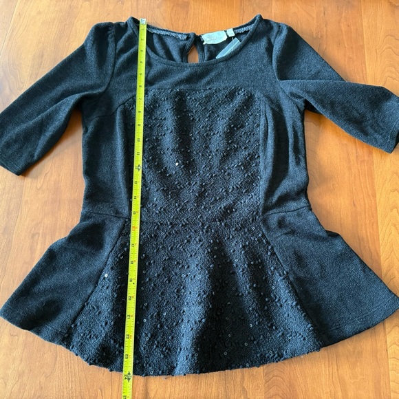 Anthropologie | Deletta Sparkling Boucle Peplum Sweater (Size S) - Picture 15 of 15
